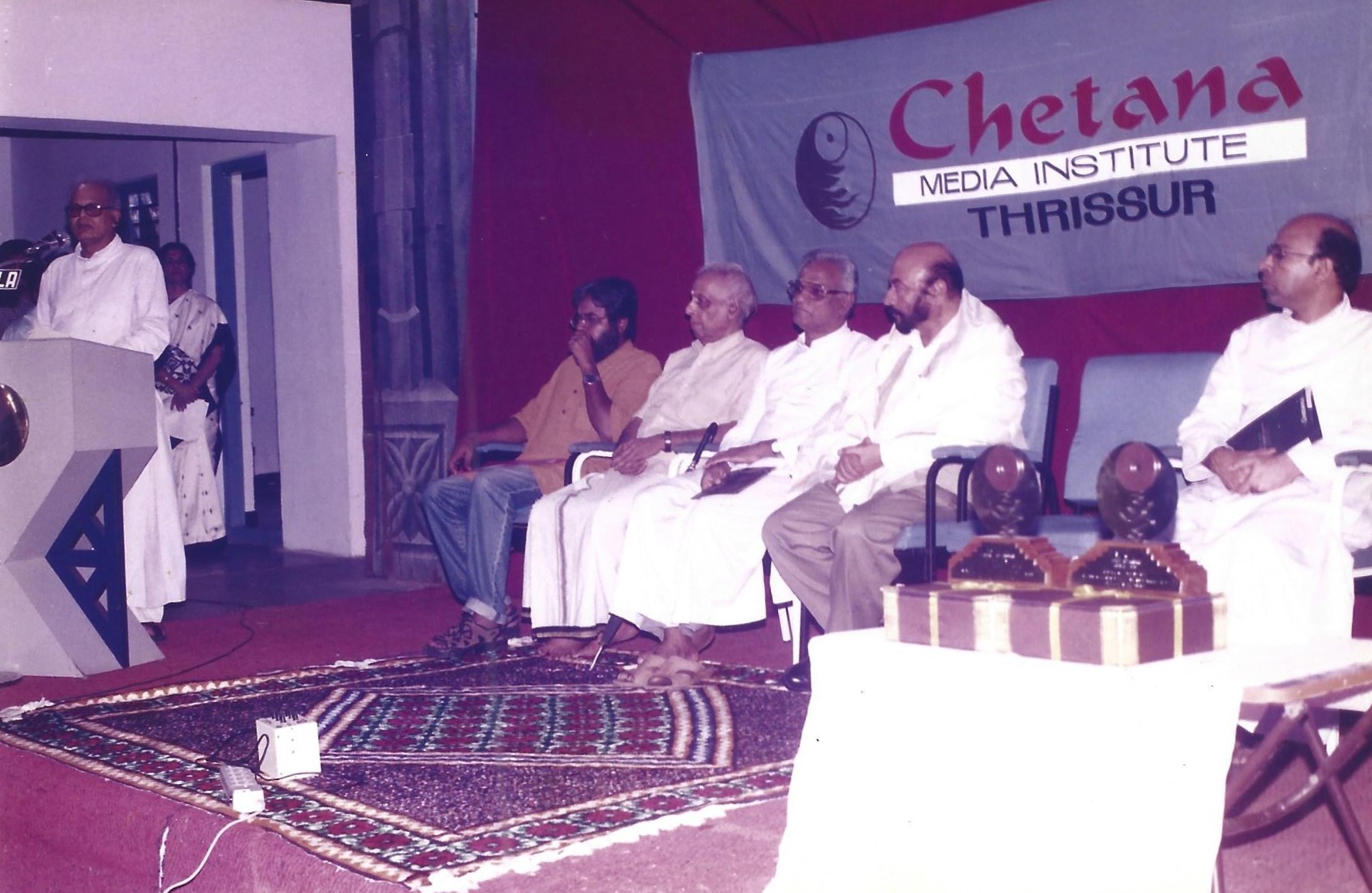 Govind nihalani and sunny joseph during Chetana inauguration